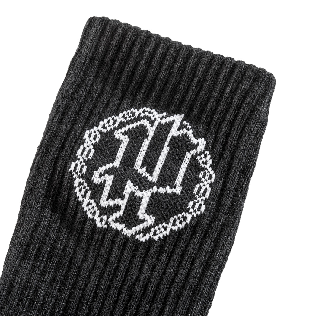 black sports socks