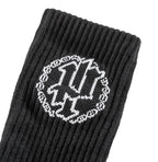 black sports socks