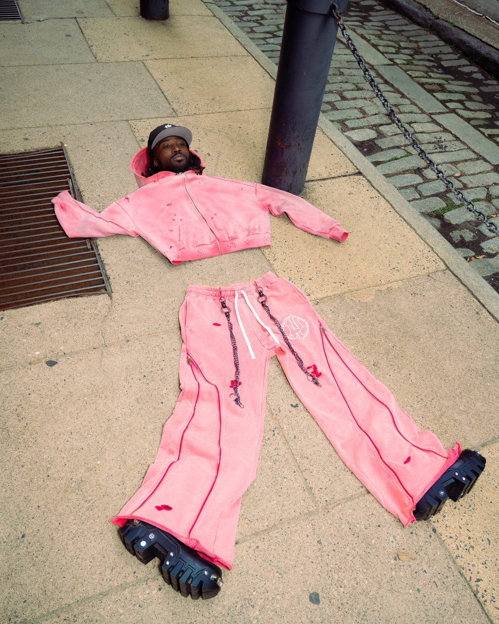 Pastel Pink Distressed Set