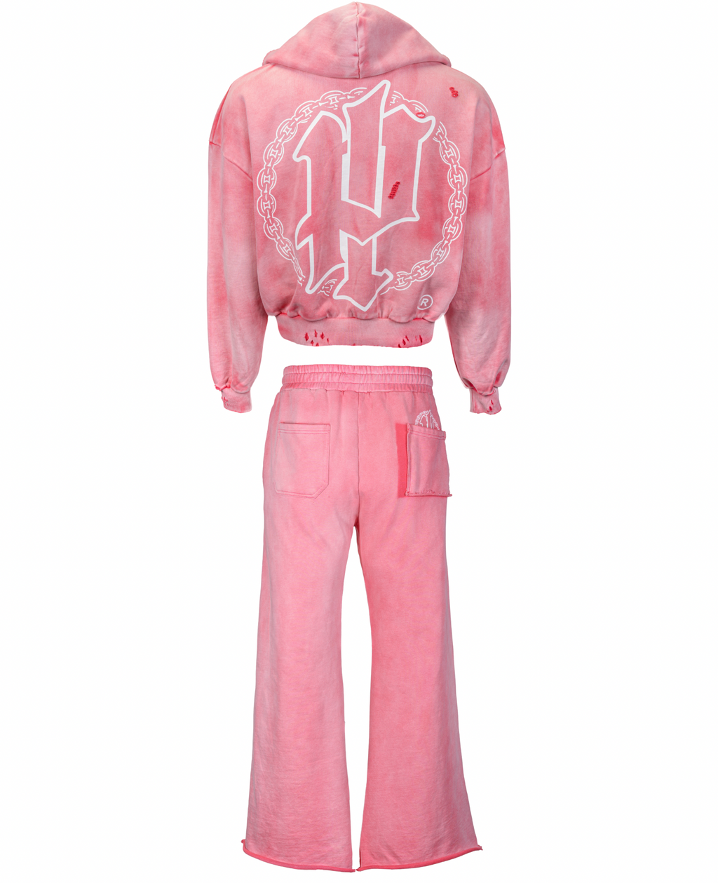 Pastel Pink Distressed Set