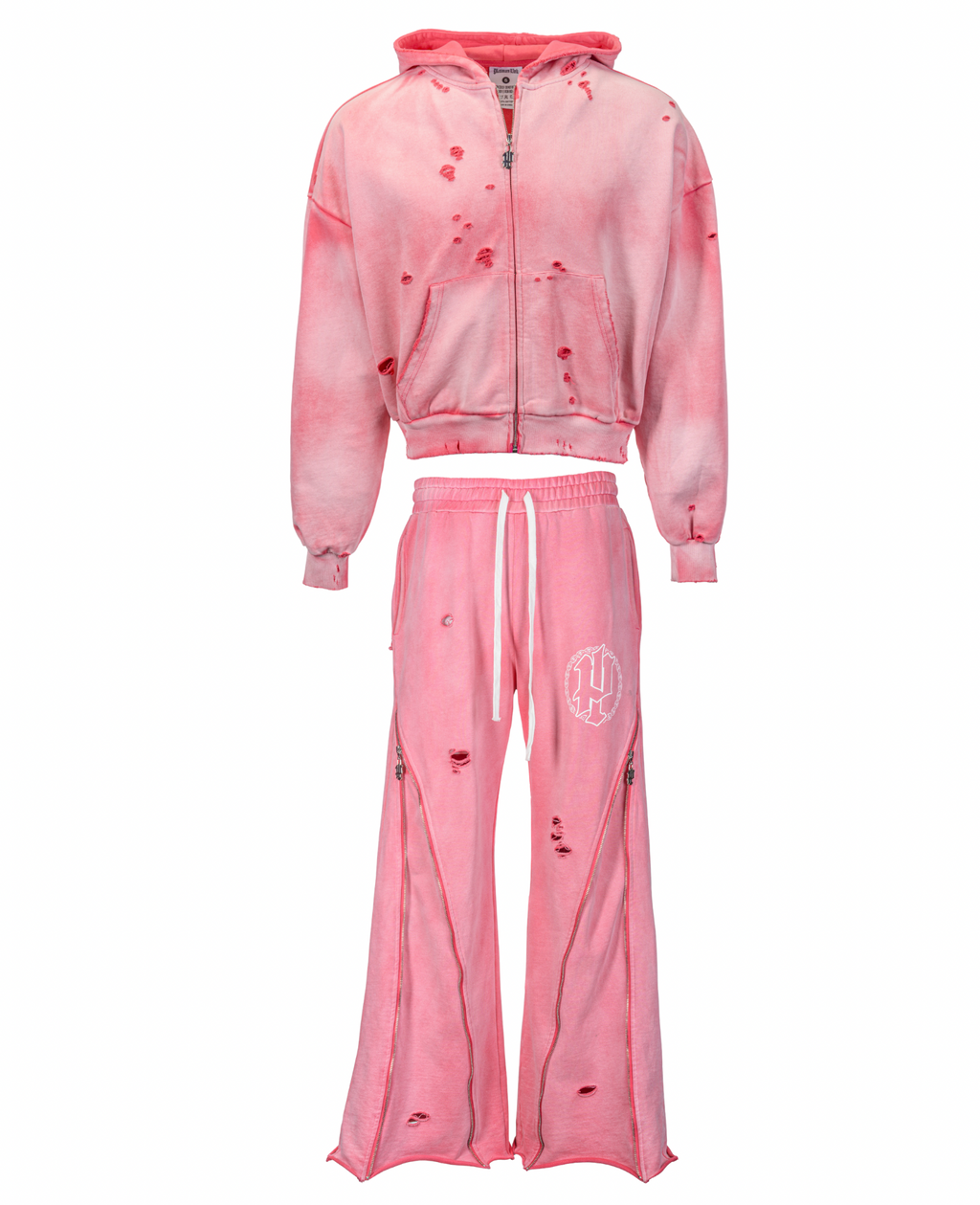 Pastel Pink Distressed Set